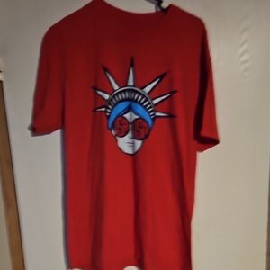 Red Graphic Short Sleeve Tee